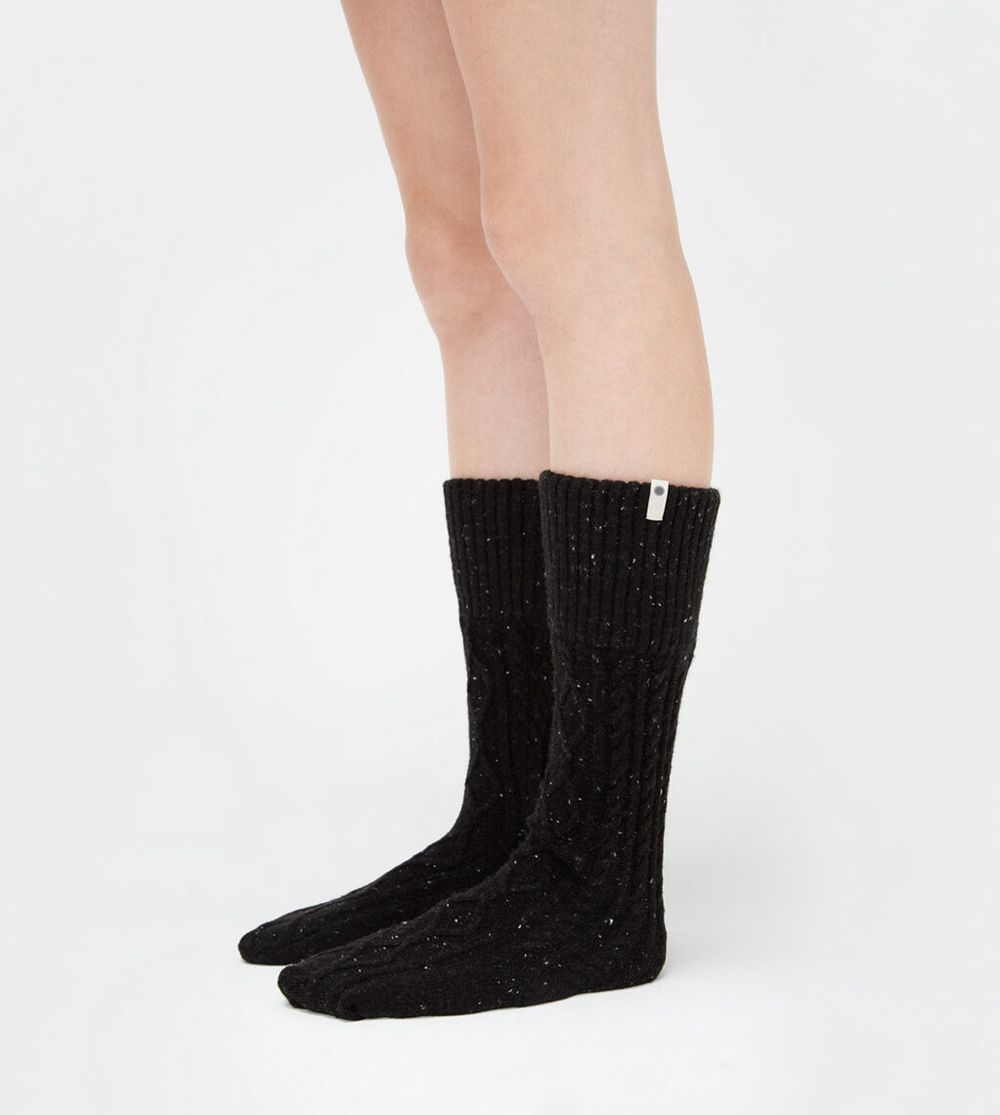 Ugg Sienna Rain - Womens Socks - Black - NZ (1589AIVBH)